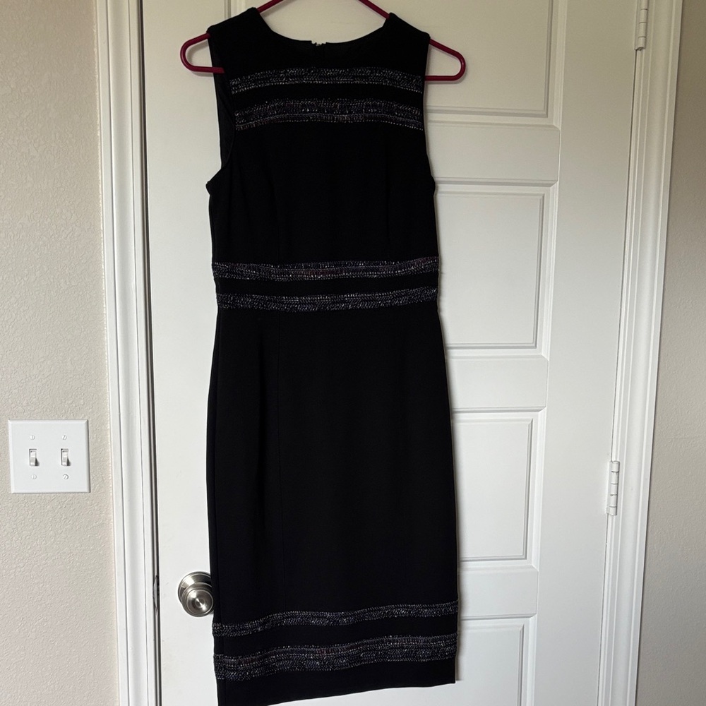 White House Black Market Black Midi Dress